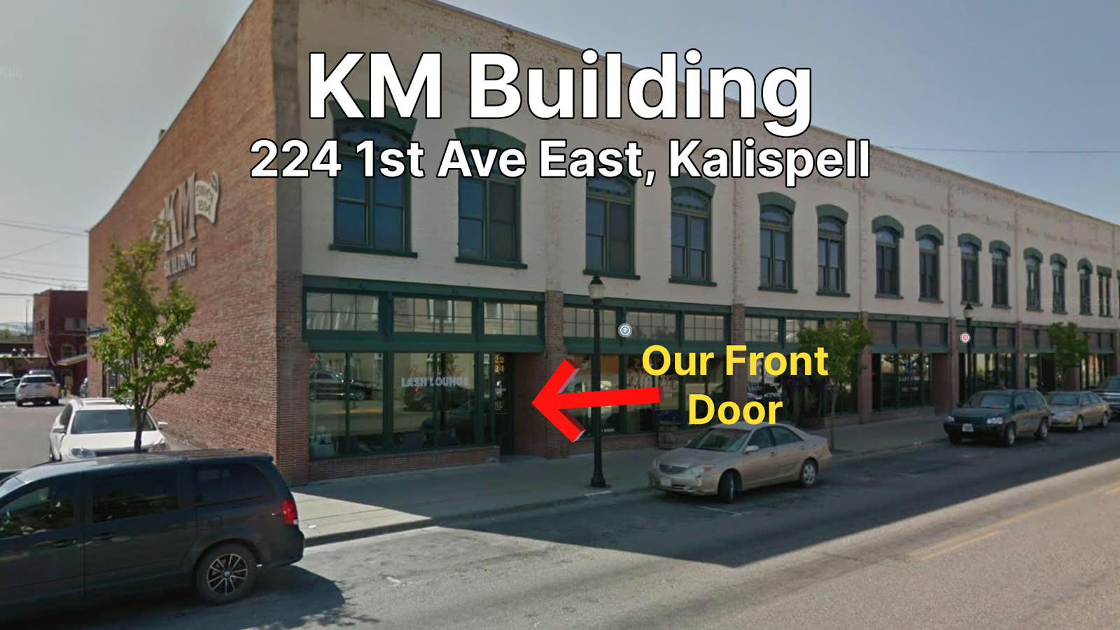 Map showing how to find the entrance